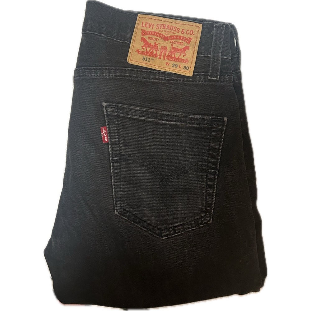 Men’s Levi’s 511 Slim Fit Jeans | W29 L30 | Black Wash